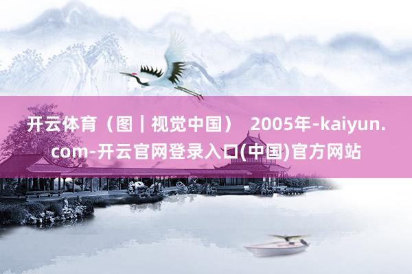 开云体育（图｜视觉中国）  2005年-kaiyun.com