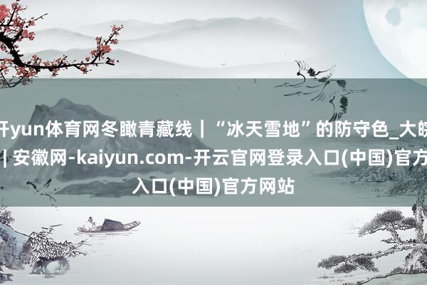 开yun体育网冬瞰青藏线｜“冰天雪地”的防守色_大皖新闻 |