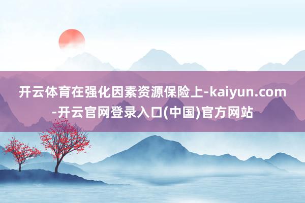开云体育在强化因素资源保险上-kaiyun.com-开云官网